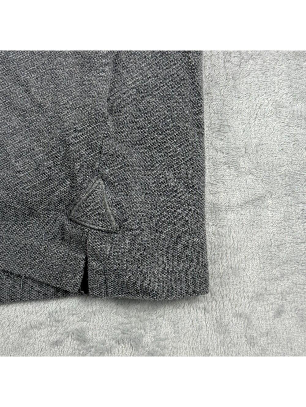 Lacoste Polo Shirt Mens 5 Gray Big Croc Logo Designer Golf Classic Fit Preppy - Picture 9 of 9